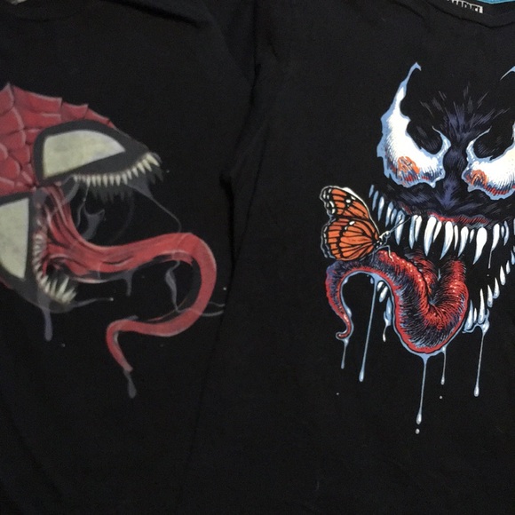 Marvels Spider Man and Venom Tees